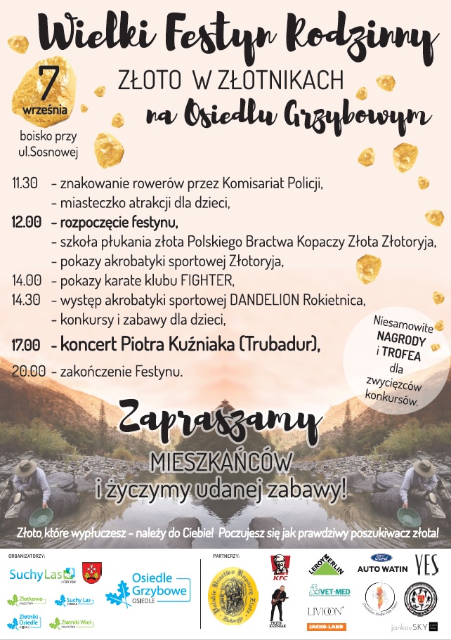 Festyn Zloto w Zlotnikach 092019 - Festyn "Złoto w Złotnikach" na os. Grzybowym