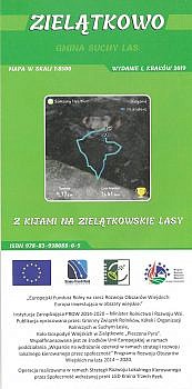 okładka mapy "Z kijami na Zielątkowskie lasy"