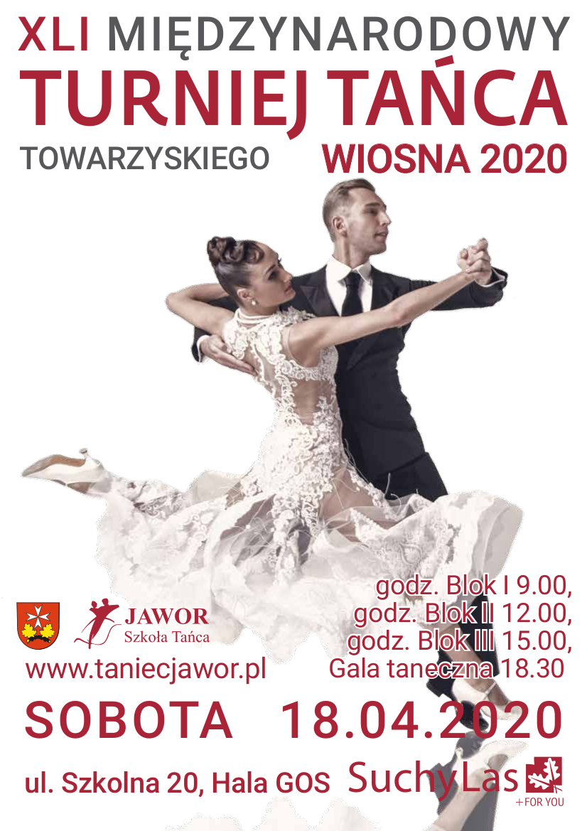 zaproszenie TT2020 - Turniej Tańca Wiosna ODWOŁANY