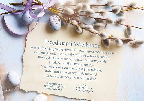 Kartka z życzeniami wielkanocnymi