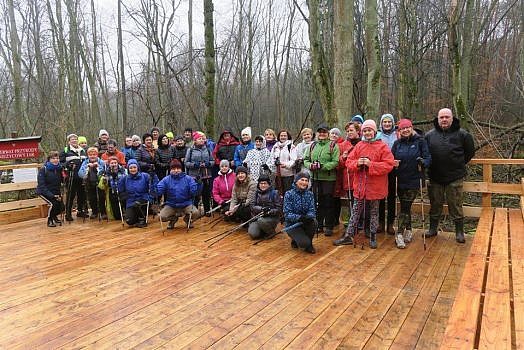 Zdjęcie grupowe z rajdu do Śnieżycowego Jaru