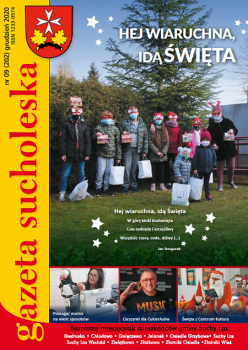 Okładka grudniowego wydania Gazety Sucholeskiej