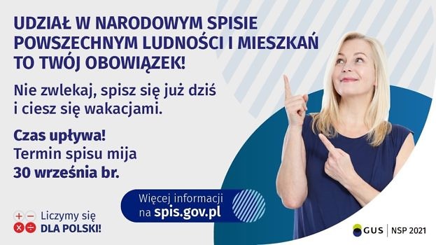 udział w narodowym spisie powszechnym ludności i mieszkań to twój obowiązek! masz czas do 30 września 2021 r.