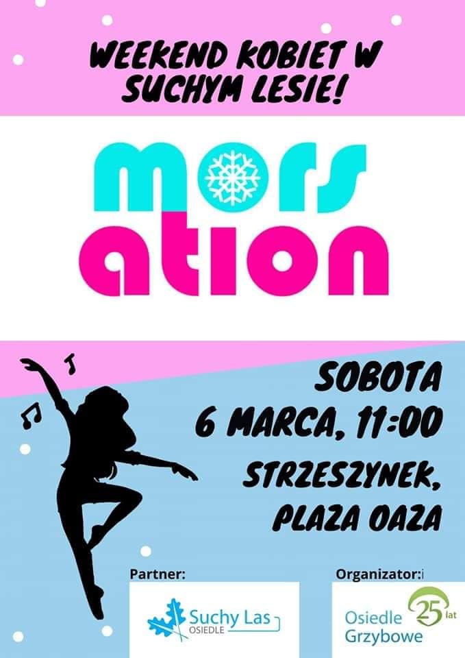 Weekend kobiet w Suchym Lesie - morsation - plakat informacyjny