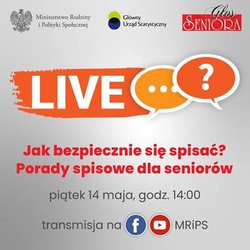Informacja o spotkaniu dla seniorów online