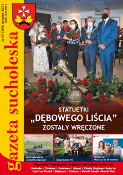 Okładka sierpniowego wydania "Gazety Sucholeskiej".