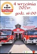 plakat - jubileusz 100-lecia OSP Golęczewo
