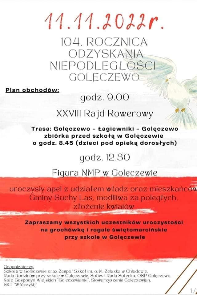 Goleczewo 11.11 - Obchody 11 listopada w Golęczewie