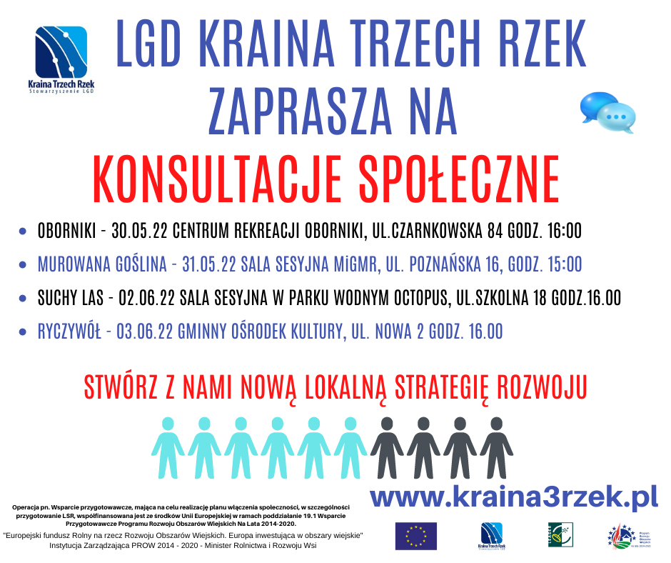Konsultacje LGD - Lokalna Strategia Rozwoju LGD Kraina Trzech Rzek - konsultacje społeczne