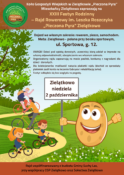 Plakat informujący o rajdzie rowerowym.