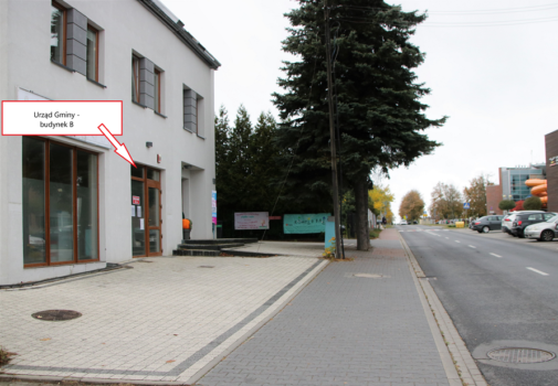 Budynek B Urzedu Gminy przy ulicy Szkolnej 7.