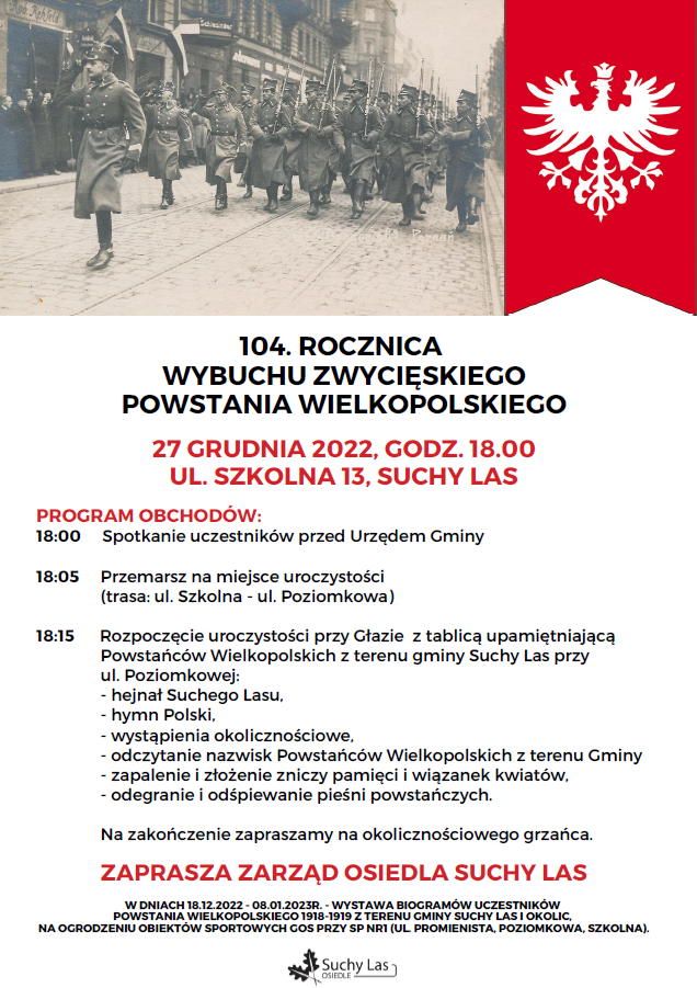 obchody SL 1 - Uroczystości rocznicowe wybuchu Powstania Wielkopolskiego - 27 grudnia