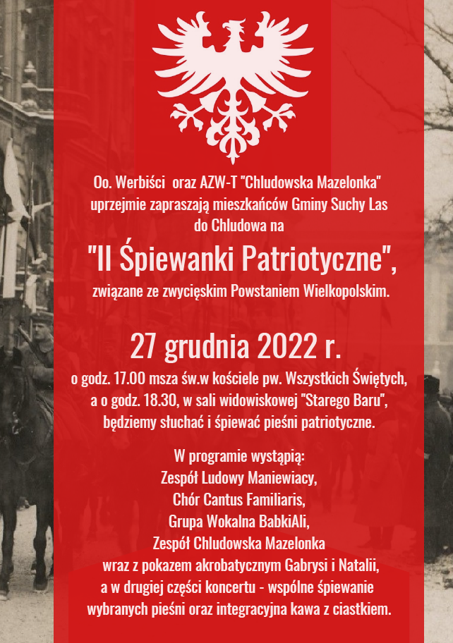 obchody chludowo - Uroczystości rocznicowe wybuchu Powstania Wielkopolskiego - 27 grudnia