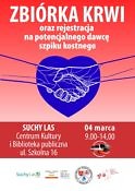 zbiórka krwi 4 marca 2023 w Suchym Lesie