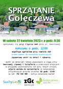 Sprzątanie Golęczewa - plakat