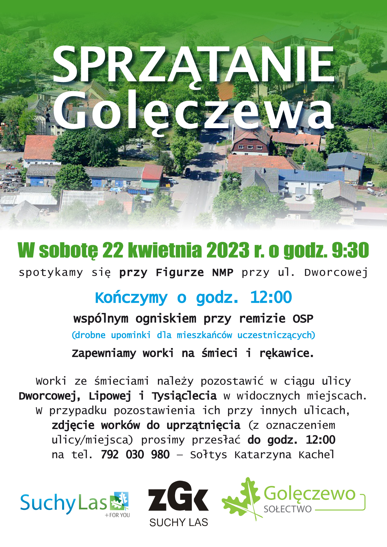Sprzątanie Golęczewa - plakat