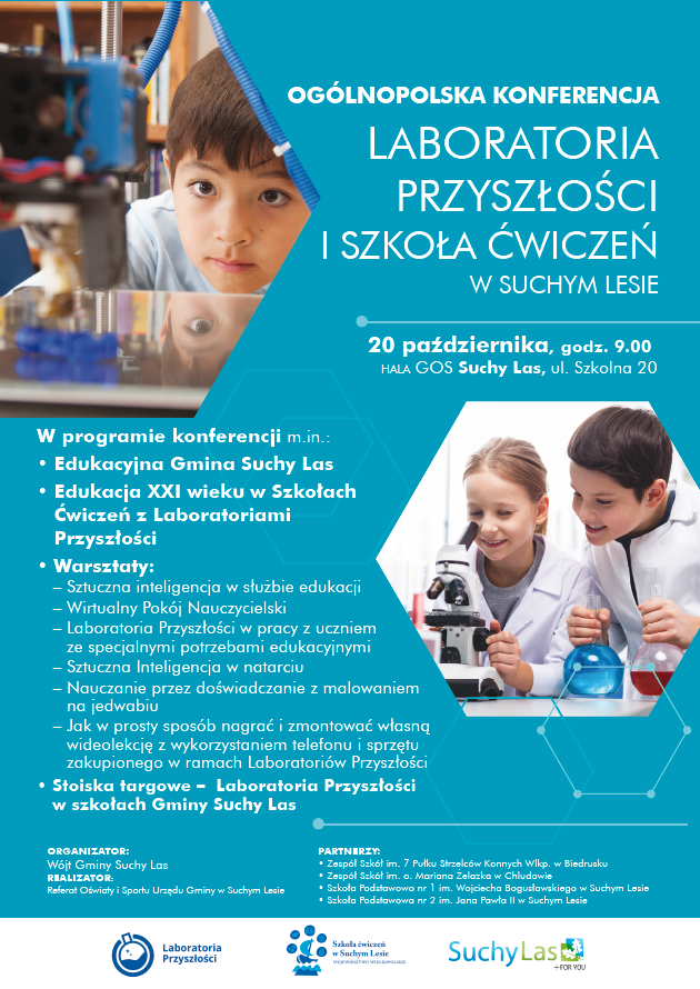 Plakat informujący o konferencji. 