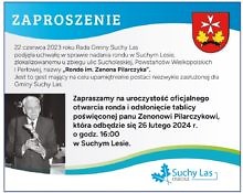 Zaproszenie na otwarcie Ronda Pilarczyka