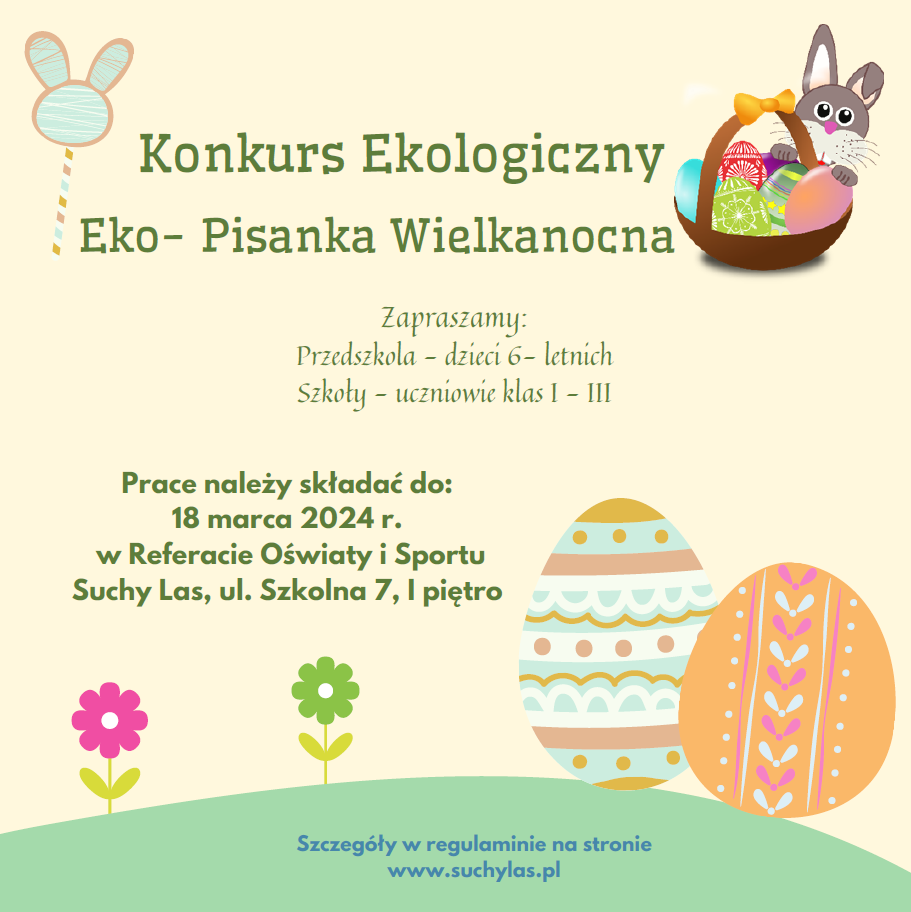 Plakat informujący o konkursie. 
