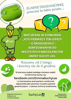 Plakat zapraszający do udziału w konkursie.