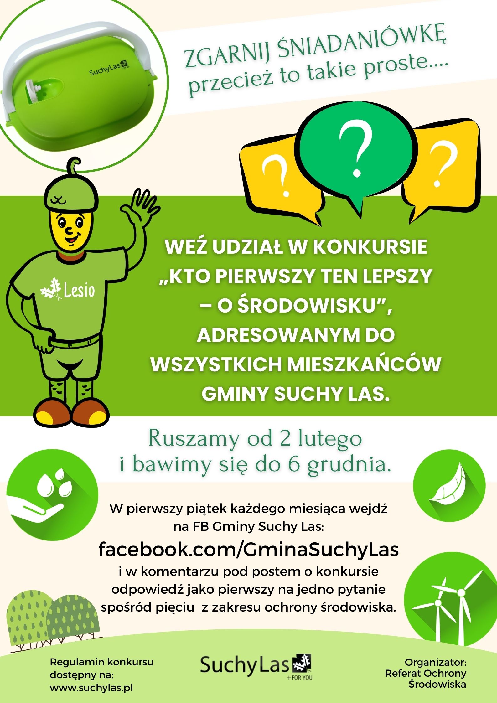 Plakat zapraszający do udziału w konkursie.