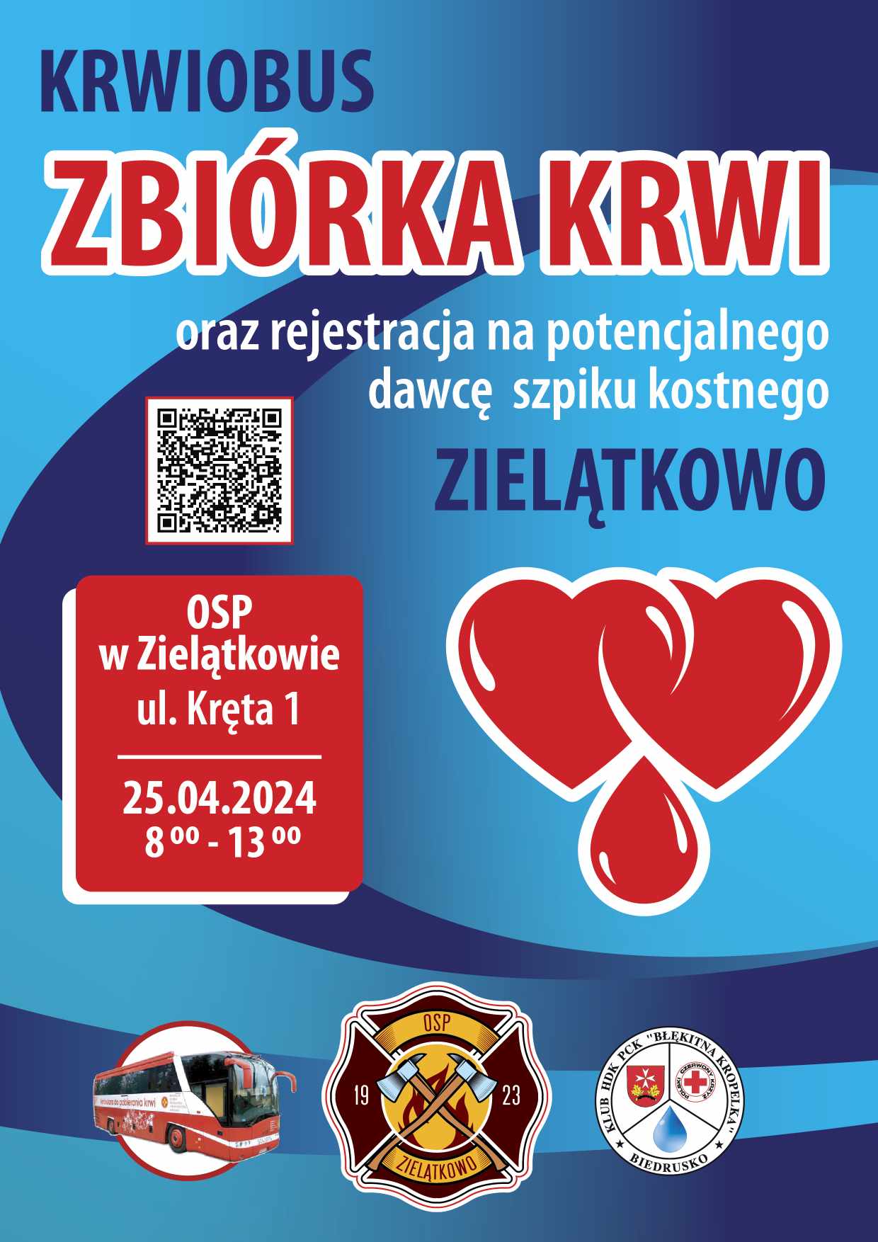 zbiorka krwi zielatkowo 25-04-2024