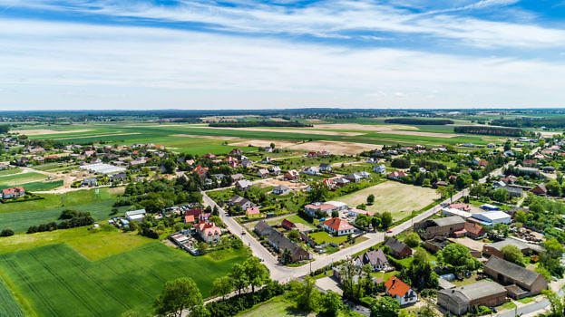 Panorama Zielątkowa 0- widok z lotu ptaka.
