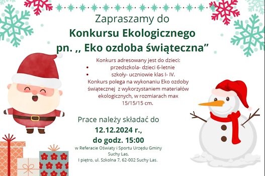 Plakat informujący o konkursie.