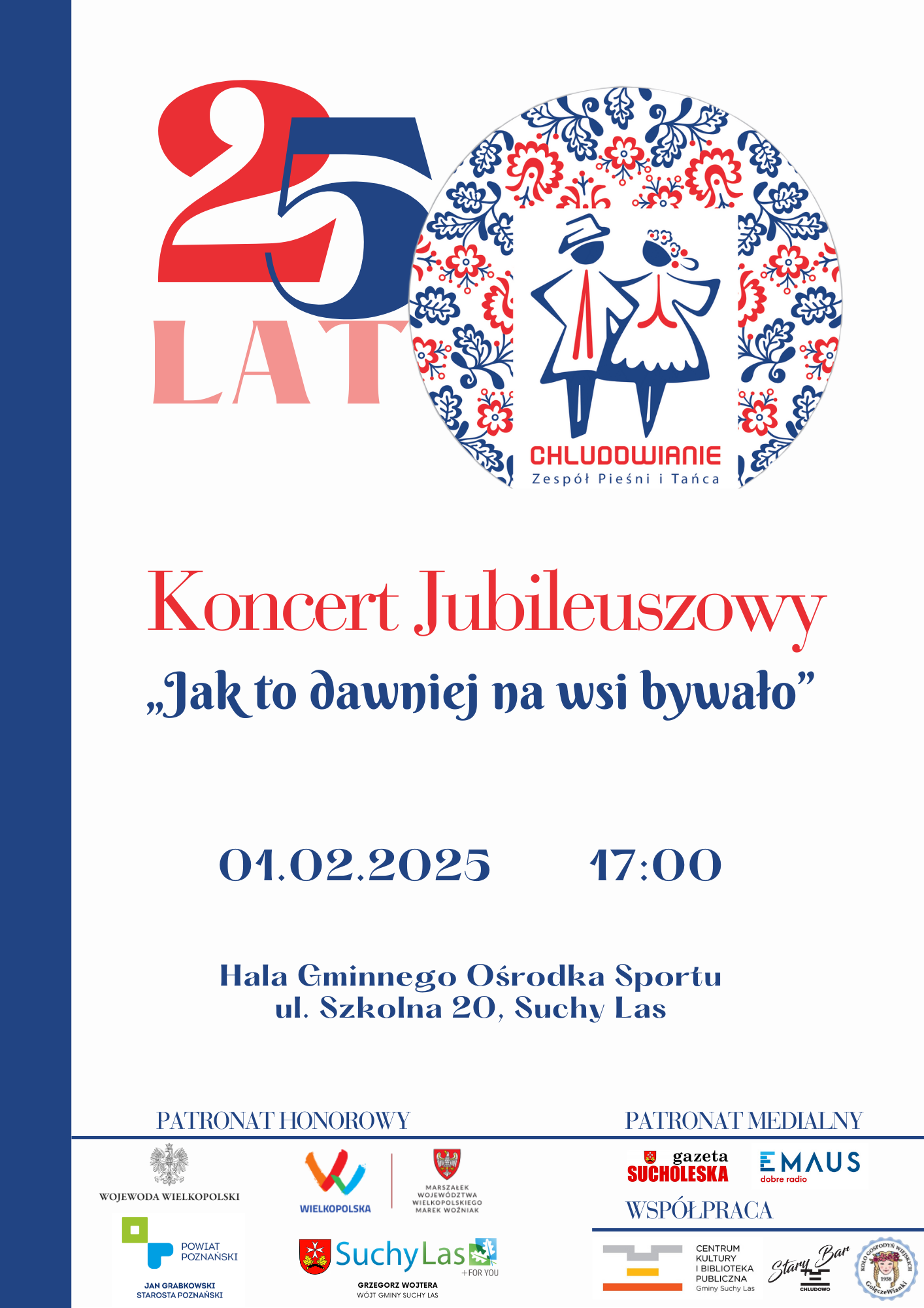 Plakat informujący o koncercie jubileuszowym.