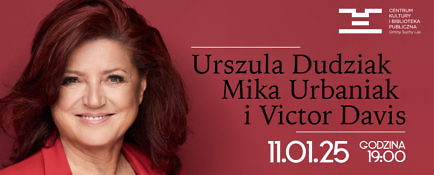 portret Urszuli Dudziak z datą koncertu