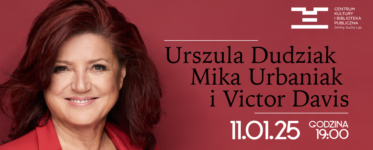 portret Urszuli Dudziak z datą koncertu