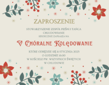 zaprosznenie na choralne kolędowanie