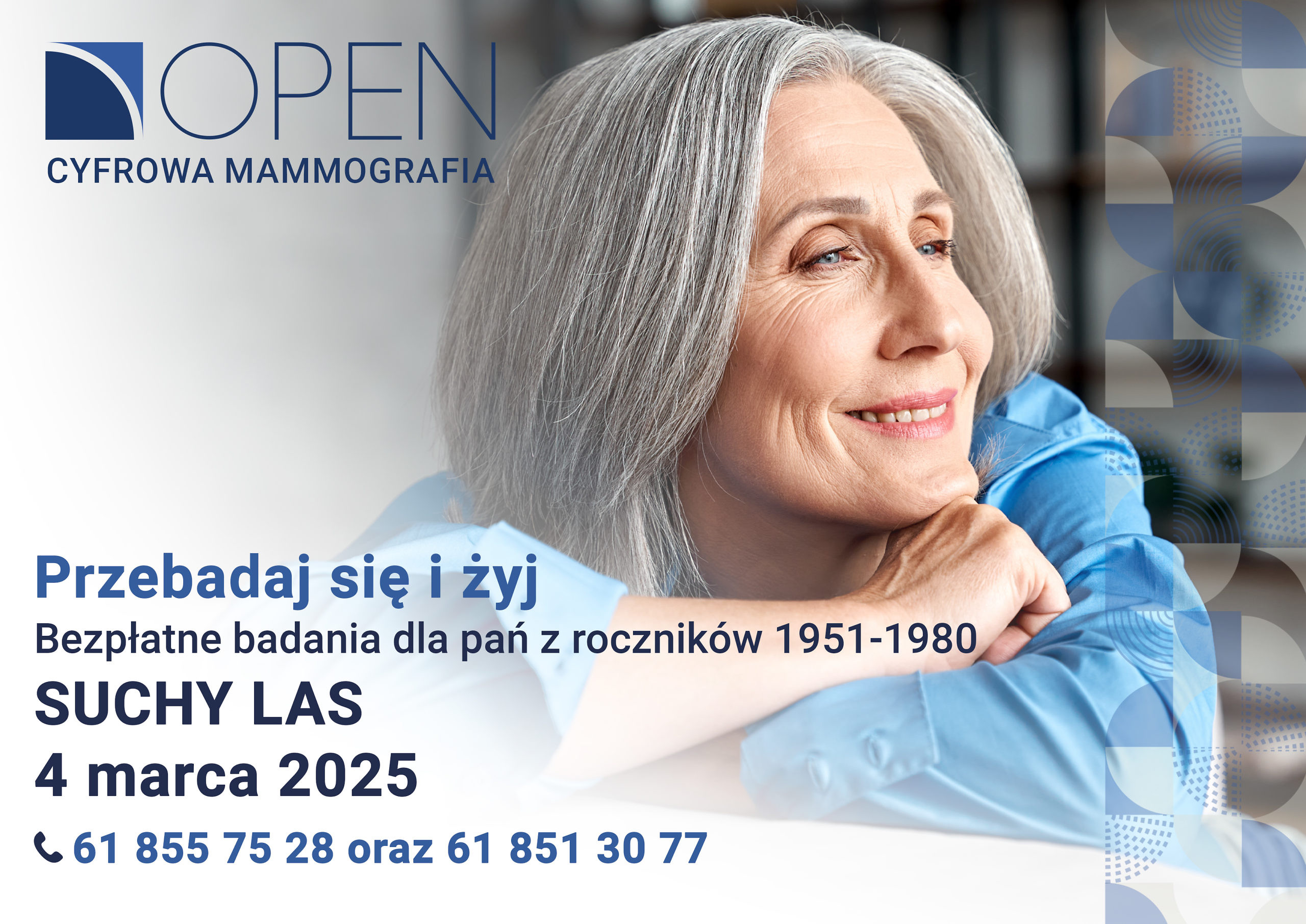 OPEN cyfrowa mammografia. Przebadaj się i żyj!
