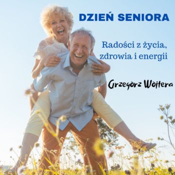 Para seniorów na łące.