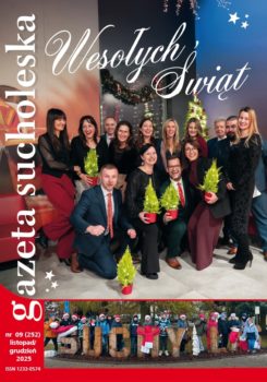 Okładka listopadowo / grudniowego wydania Gazety Sucholeskiej.