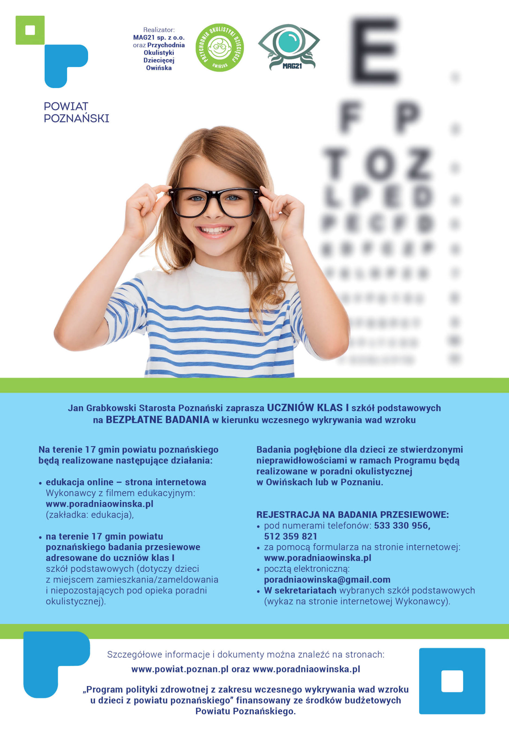 ulotka z informacjami