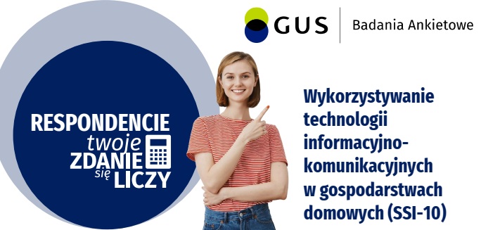 Baner dotyczący badania ankietowego.