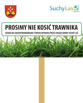 Tabliczka informująca o szkoleniu.
