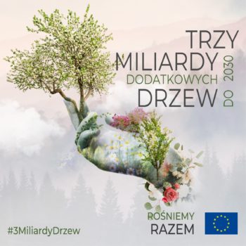 Grafika przedstawiająca drzewo wyrastające z dłoni człowieka.