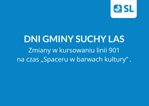 zmiana w kursowaniu linii 901 na czas Spaceru w barwach kultury