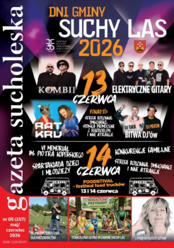Okładka Majowo-czerwcowego wydania Gazety Sucholeskiej.
